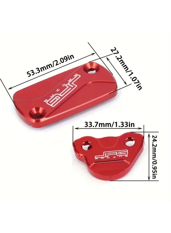غطاء خزان سائل فرامل دراجة نارية أحمر للهوندا CRF250L CR125 CRF250R CR500R XR250 400R GROM125 MSX125 - Image 2