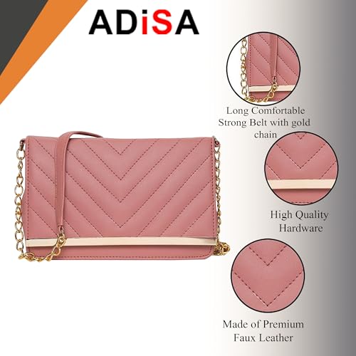 ADISA SL5022 women girls party sling bag (Pink) - Image 3