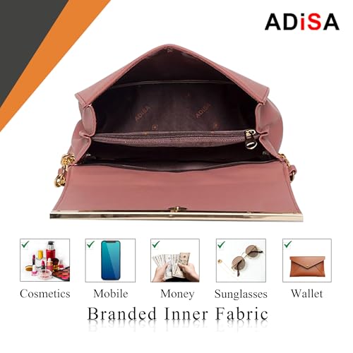 ADISA SL5022 women girls party sling bag (Pink) - Image 4