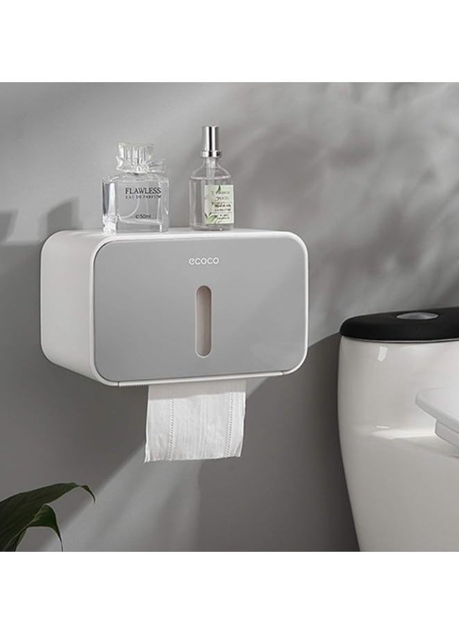 Bathroom Tissue Holder, Strong Bearing Capacity Waterproof Toilet Paper Roll Box Cover Punch Free Large Flat Top for Laundry Room for Home - pzsku/ZEDAF9409D3DAD1BF4EE9Z/45/_/1735059767/1fd9bdd1-1048-4159-aa5b-d3b2088e44c4
