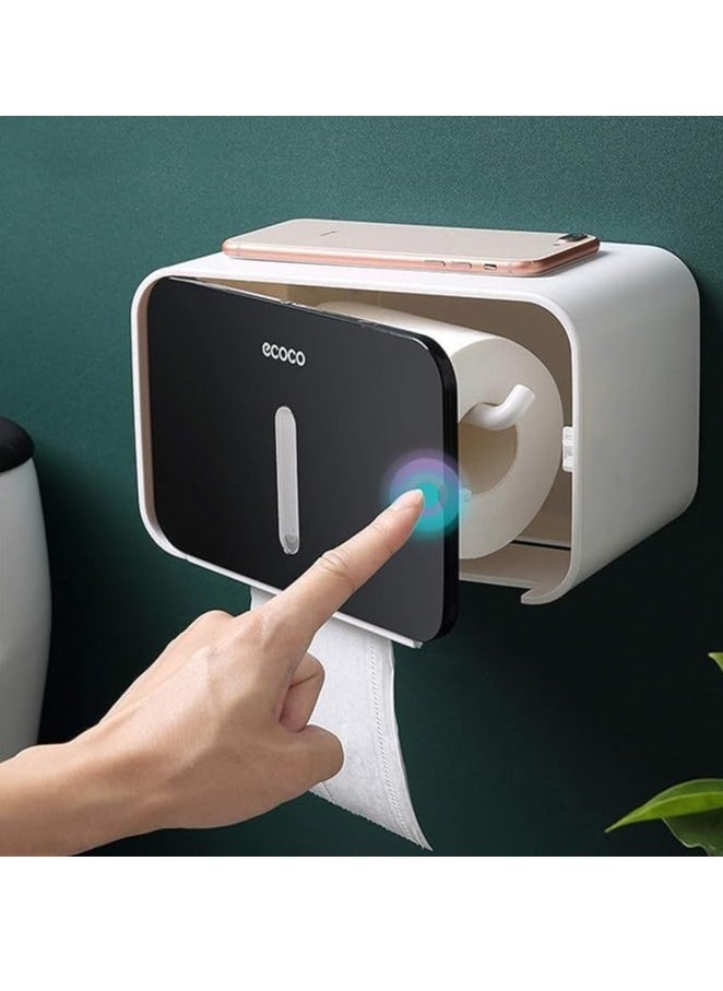 Bathroom Tissue Holder, Strong Bearing Capacity Waterproof Toilet Paper Roll Box Cover Punch Free Large Flat Top for Laundry Room for Home - pzsku/ZEDAF9409D3DAD1BF4EE9Z/45/_/1735059769/685aea02-e4b6-4f7b-85b2-f54cc3c0fc04