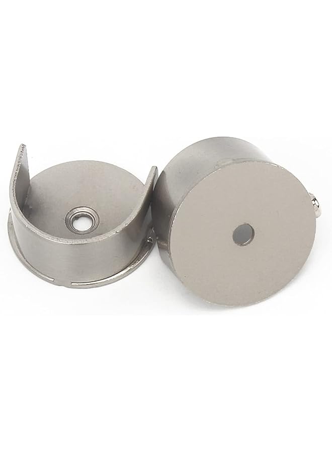 erorex 2pcs Recess Bracket Curtain Rail Support Curtain Pole Bracket Wall Mount 28mm  - Image 1