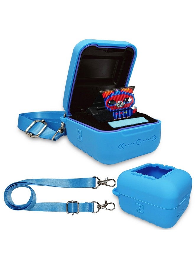 JCHPINE Silicone Cover Case for Bitzee Interactive Toy Digital Pet and Case, Protective Skin Sleeve for Bitzee Virtual Electronic Pets Accessories (for Original 15 Animals) (Blue) - Image 1