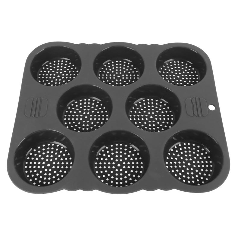 FILFEEL 4 Cup Nonstick Muffin Top Pan Set of 2 Great Perforated for Buns Home Baking - Image 2