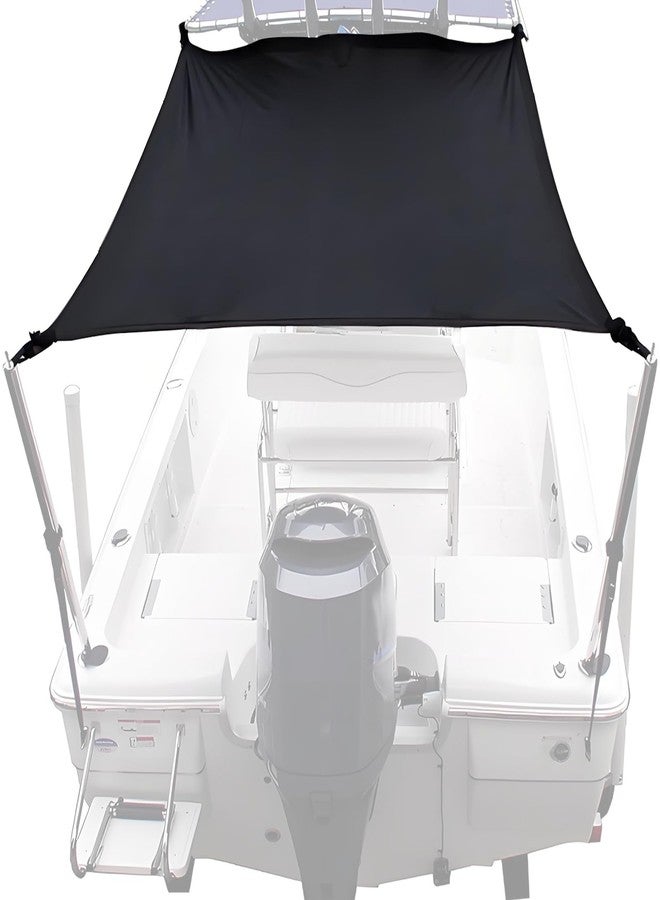 asdmm T-Top Boat Center Console Sunshade Extension - Marine Stern Awning Canopy Cover, Heavy-Duty 600D Oxford Cloth (Not Included Rods) (Size A) - Image 1