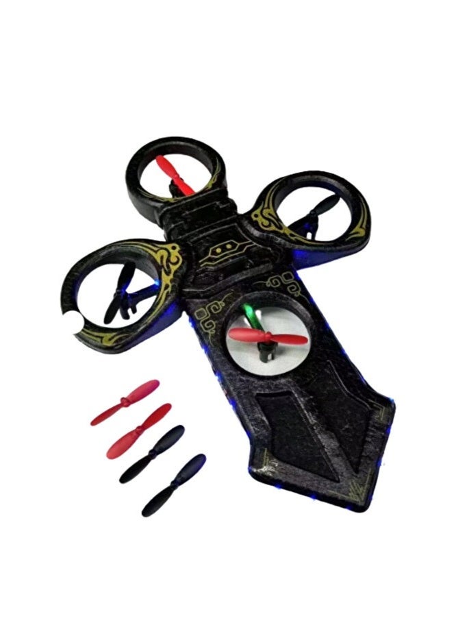 Royal Sword Flying Drone with Dual Controllers – 2.4GHz Remote & Watch Gesture Control, 360° Flips - Image 3