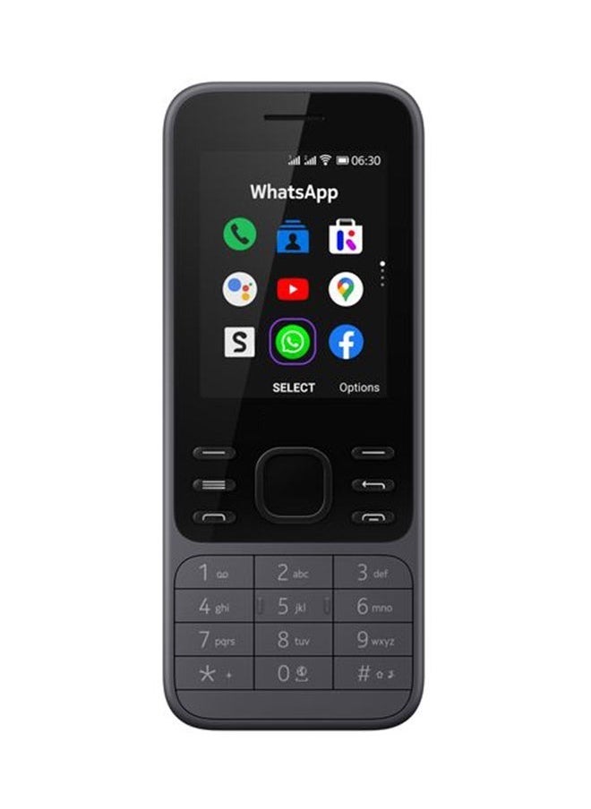 6300 Dual SIM 4G phone with 8MB RAM and 16MB storage capacity, strong performance and spacious storage, black and  design