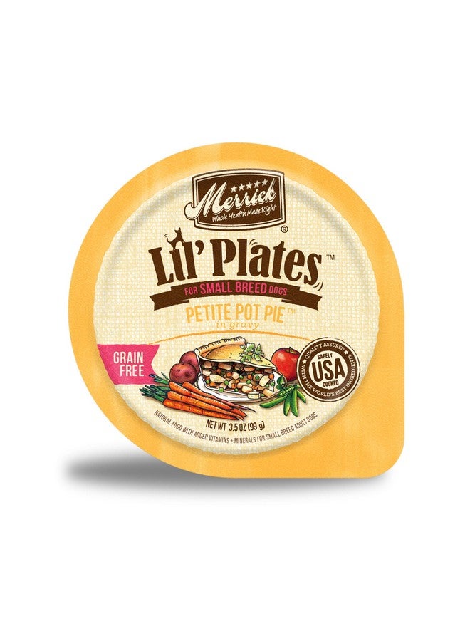 ميريك طعام كلاب ميريك ليل بلايتس الطبيعي الرطب، خالٍ من الحبوب والغلوتين، للكلاب الصغيرة، وصفة فطيرة صغيرة طرية - عبوة من ١٢ عبوة، ٣.٥ أونصة - Image 1