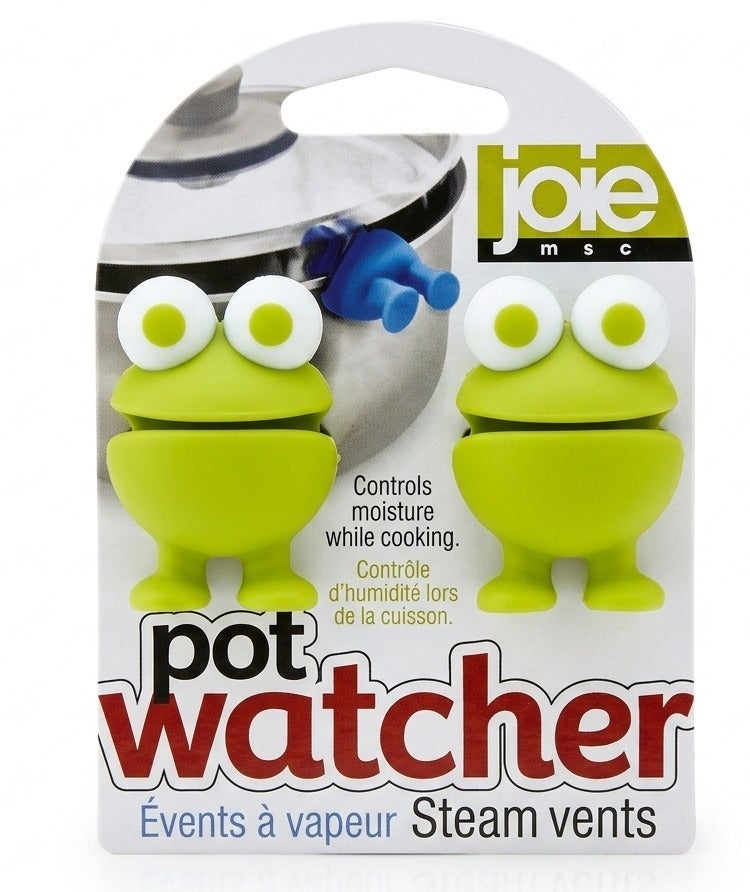 Joie MSC Joie Pot Watchers Pan Steam Vents Pack of 2 Silicone Lid Lifter Boil Over Stopper Heat Resistant Cooking Gadget Assorted Colors Kitchen Tool - Image 1