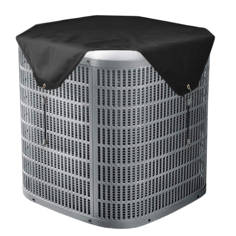 Qualward Qualward Air Conditioner Covers for Outside Units AC Cover for Outdoor Central Unit Top Heavy Duty WaterResistant Fits Up to 36 x 36 Inch Black 