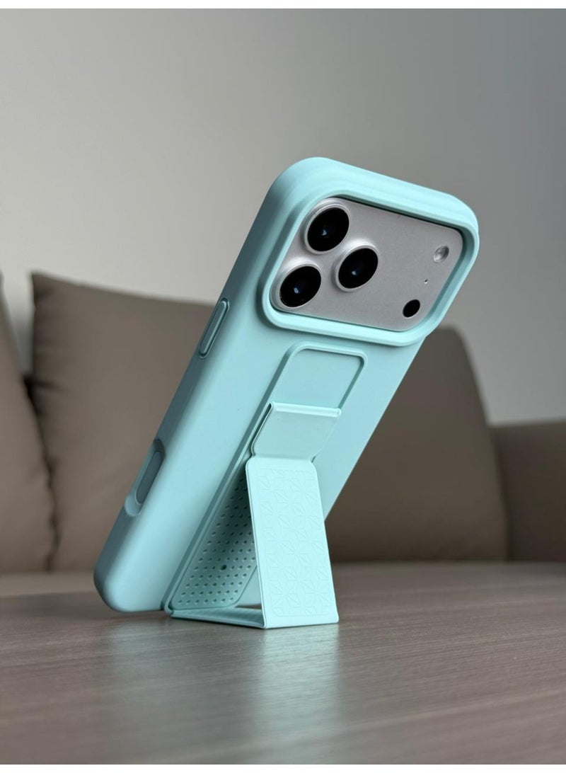 No branded Premium Silicone Kickstand Case – Slim Protective Cover with Foldable Stand for Everyday Use - Image 1