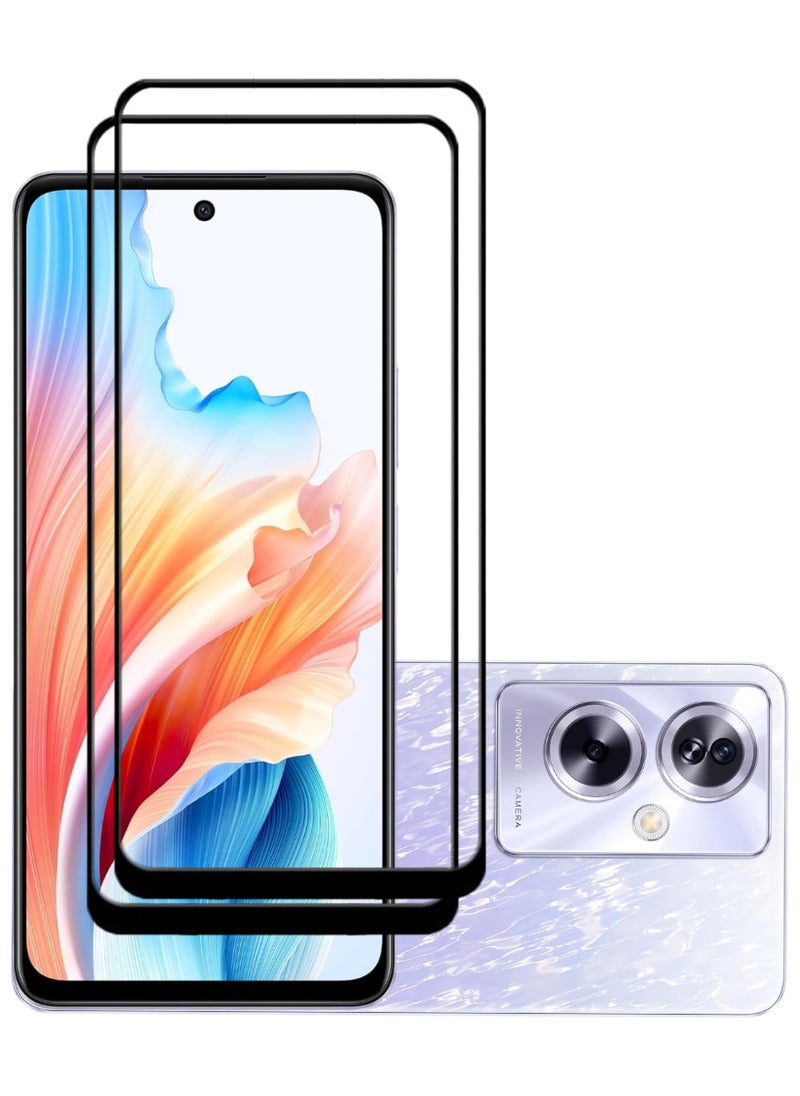 ACLIX 2 Pieces Antistatic ESD Dustproof Premium Quality High Definition Tempered Glass Screen Protector Designed For Oppo A79 - Image 1