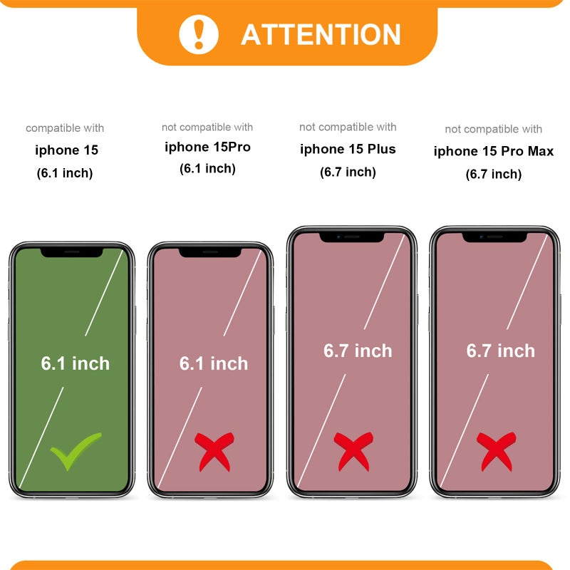 Bocasal for iPhone 15 Wallet Case Compatible with MagSafe Wireless Charging, RFID Blocking Magnetic Leather Case with Card Slots Holder Kickstand Detachable Wrist Strap 6.1 Inch (Brown) - Image 2