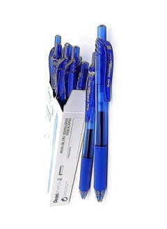 Pentel Energel X Retractable Gel Roller Pen BLN 105 (Blue) Pack of 12  - Image 2