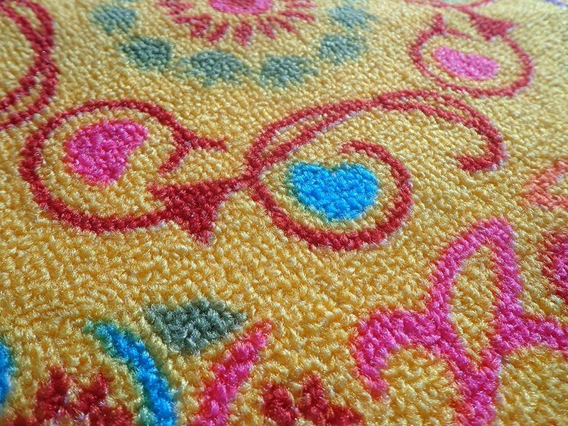 Status Contract Nylon Floor Round Carpet Mats Rug for Living Room, Dining Room,Kitchen, Hall (30 x 30 inches Or 78cm x 78cm) (Multi - D4) - Image 3