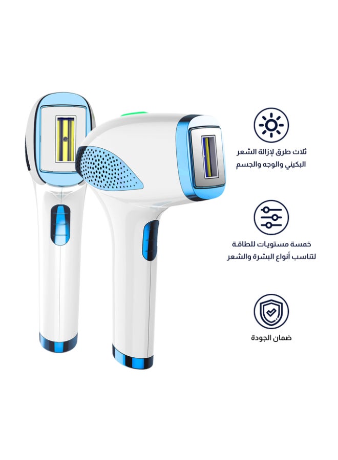 ملاي جهاز T4 المبرّد لإزالة الشعر بالليزر أزرق/ أبيض 3.6سم - Image 5