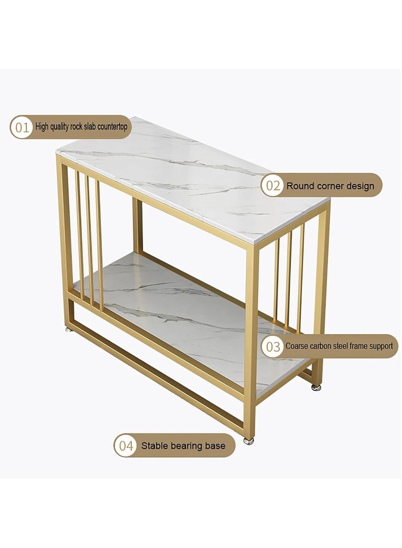 DubaiGallery Home Sofa Table, Wooden Side Table Large Area Center Coffee Table Apartment Office Reception Room Reception Table - Image 2