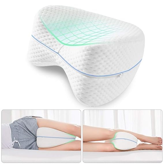 VAUGHN Sleeping Pillow for Side Sleep,Back Hip Joint Knee Pain Relief Cushion Leg Pillow and Knee Pillow (Multicolor/Pack of 1) - Image 2