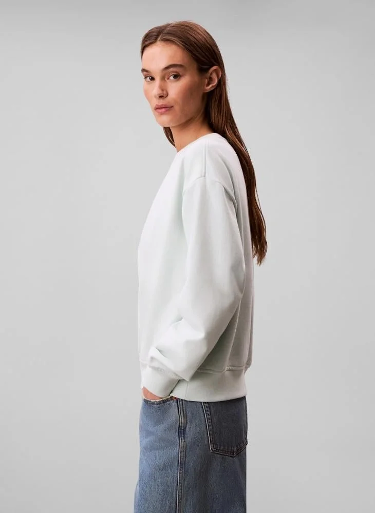 Calvin Klein Jeans  Logo Crew Neck Sweatshirt for Women | Best Price UAE