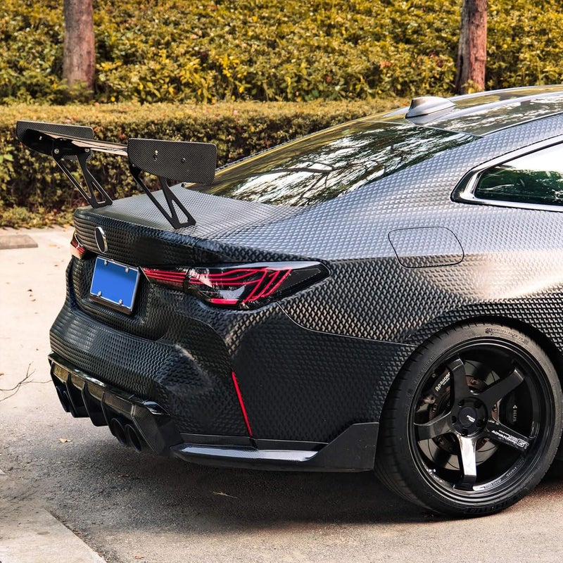 VViViD + Designer Triangle Black Carbon Fiber Vinyl Wrap (1.5ft x 5ft) with Air Release - Image 4