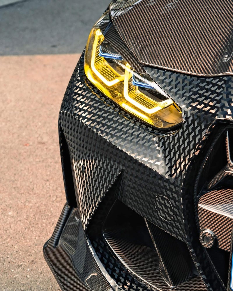 VViViD + Designer Triangle Black Carbon Fiber Vinyl Wrap (1.5ft x 5ft) with Air Release - Image 3
