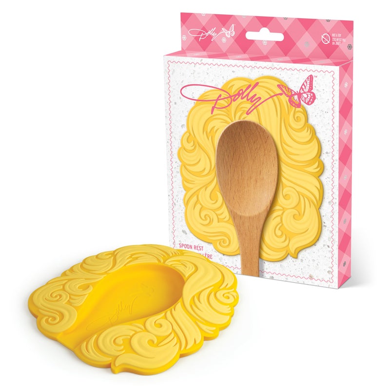 Dolly Parton Iconic Big Hair Spoon Rest, Heat Resistant Silicone Utensil and Spoon Rest for Clean Counters and Fun Kitchens - Image 5