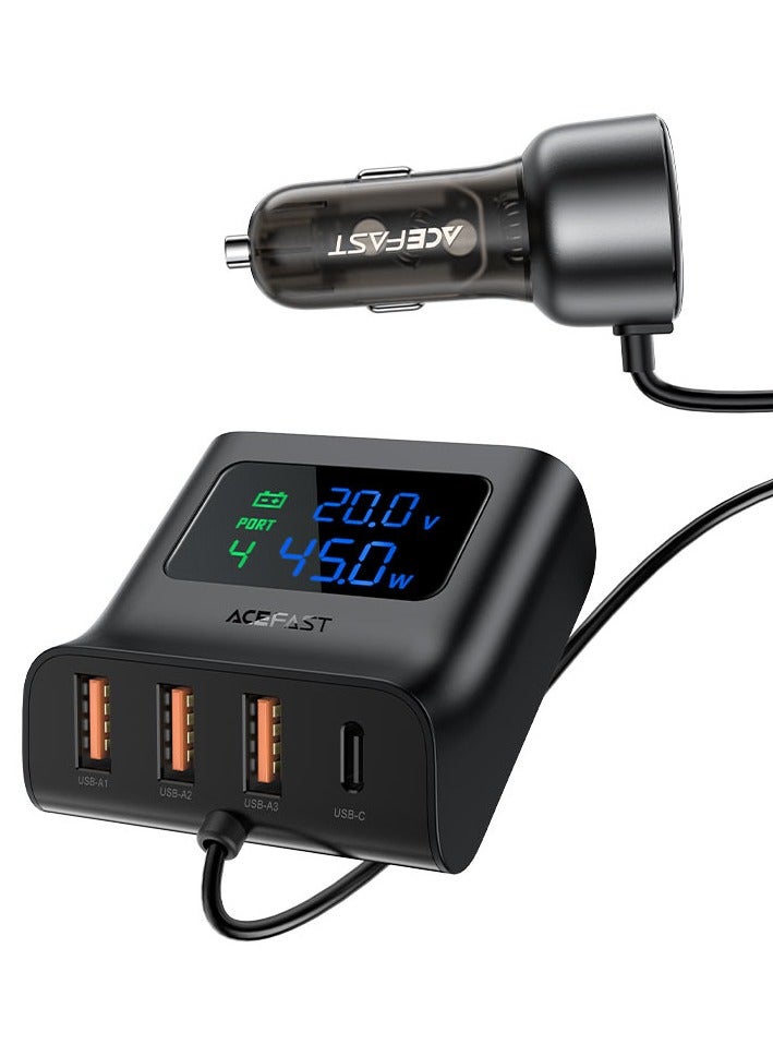 ACEFAST Fast Charge Car HUB Charger B11 (1xUSB-C+3xUSB-A) 138W - Image 1