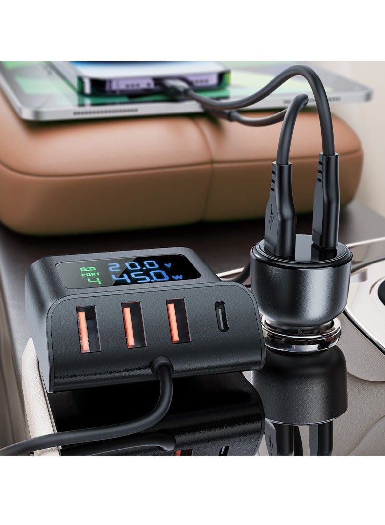 ACEFAST Fast Charge Car HUB Charger B11 (1xUSB-C+3xUSB-A) 138W - Image 2