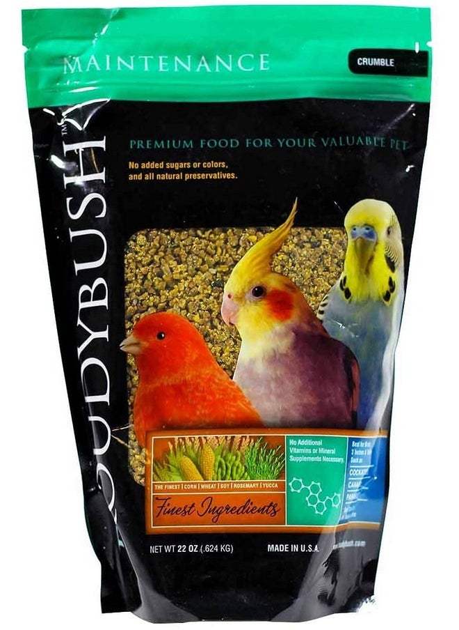 ROUDYBUSH Daily Maintenance Bird Food, Crumbles, 22Ounce, Multicolor, 222Crdm, 1.37 Pound (Pack Of 1) 