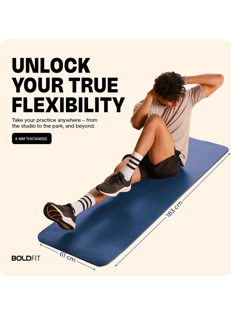 BOLDFIT Yoga Mats For Women Yoga Mat For Men Exercise Mat For Home Workout Yoga Mat For Women Gym Mat Anti Slip Yoga Mat Workout Mat Yoga Mat For Kids Yoga Mate Gym Mats For Workout At Home  - Image 5