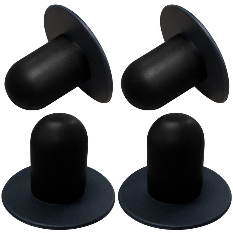 Popbee 4 Pcs Swimming Pool Pump Strainer Hole Plug Replacemen For Bestway & Intex Pools Ground Swimming Plug Wall Plug Stopper (Black) - Image 1