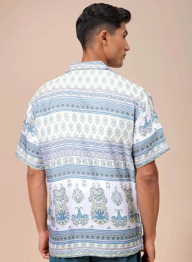 The Indian Garage Co Mens Resort Relaxed Printed Shirt