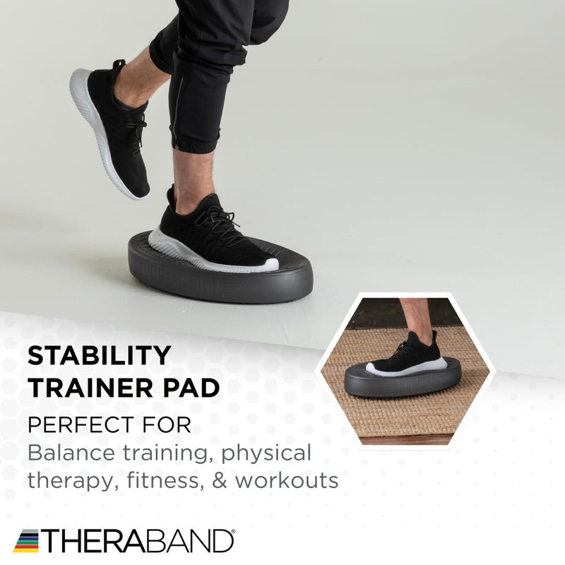 THERABAND Stability Trainer Pad, Advanced Level, Extra Soft, Black Foam Balance Pad for Physical Therapy, Exercise Pad for Core Strength, Lightweight Non-Slip Balance Trainer, Portable Foam Pad for Home or Clinic Use - Image 5