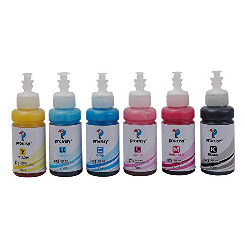 proffisyT673 / 673 حبر تعبئة صبغة متوافق مع Epson L805, L800, L1800, L850, L810, L18050(6 ألوان) - Image 1