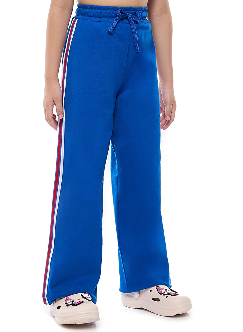 victor and jane victor and jane girls 2 pc set - Embellished top with Matching straight pants with Tape Detail