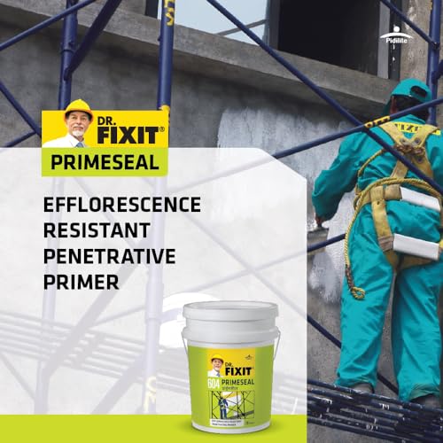 Dr. Fixit 604 Primeseal External Wall Waterproofing Coat, White Matte Finish 4 litre, Primer for external surfaces, Wall coating for external surfaces - Image 2