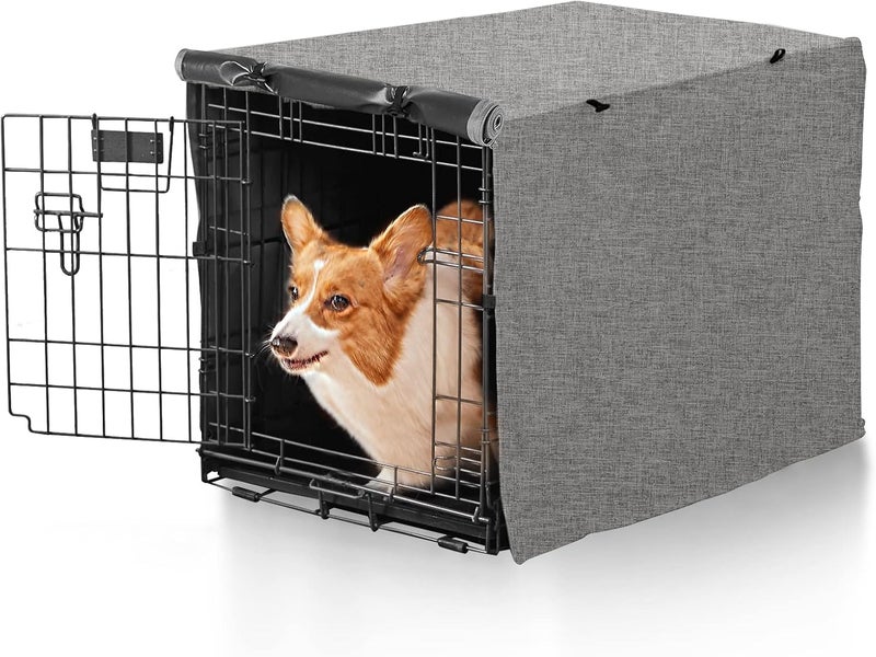 X-ZONE PET Double Door Dog Crate Cover - Polyester Pet Kennel Cover (Fits 24 30 36 42 48 inches Wire Crate) - Image 1