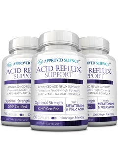 ® Acid Reflux Support - with Melatonin, Marshmallow Root, L-Taurine 180 Vegan Friendly Capsules