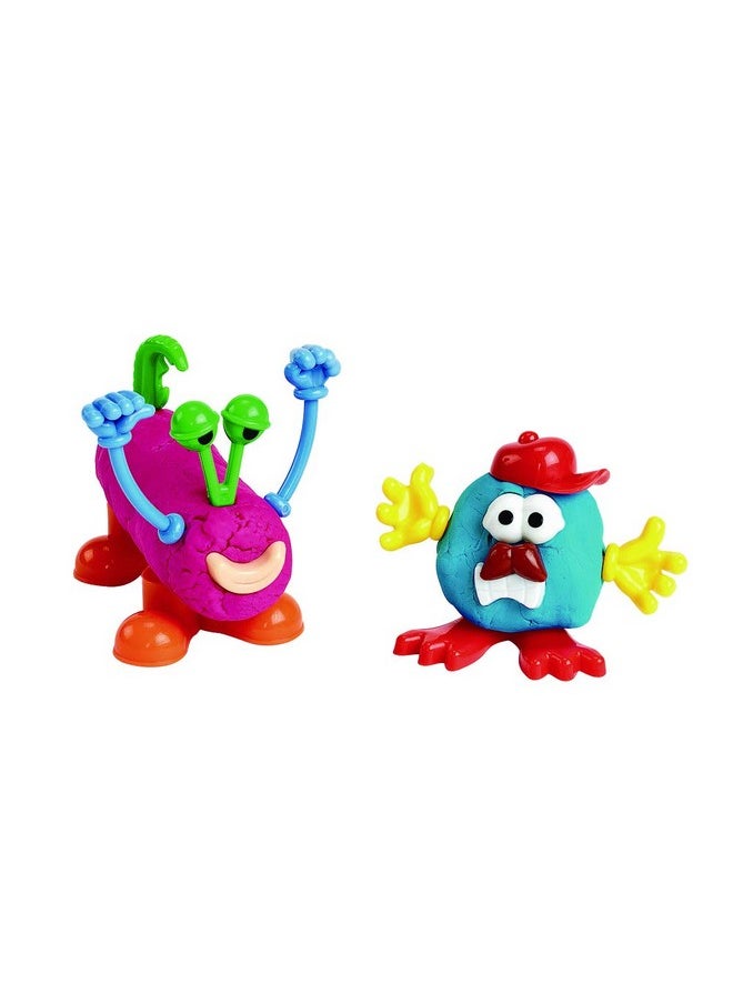 كولوريشنز تلوينات - BUILDME Creative Creatures Dough Builders (تتضمن 260 قطعة) - ملحقات العجين والطين للتشكيل للأطفال - وقت لعب بدون شاشة - بناء حيوانات وشخصيات  - Image 5