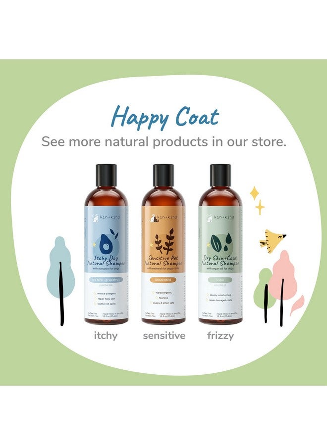 kin+kind Lavender Oatmeal Pet Shampoo + Conditioner for Itchy Dogs and Cats - Oatmeal Shampoo for Dogs and Cats, Conditioner for Dogs and Cats - Pet Natural Shampoo Plus Conditioner (Bundle) - Image 5