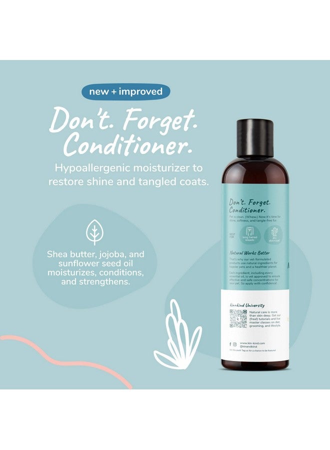 kin+kind Lavender Oatmeal Pet Shampoo + Conditioner for Itchy Dogs and Cats - Oatmeal Shampoo for Dogs and Cats, Conditioner for Dogs and Cats - Pet Natural Shampoo Plus Conditioner (Bundle) - Image 3