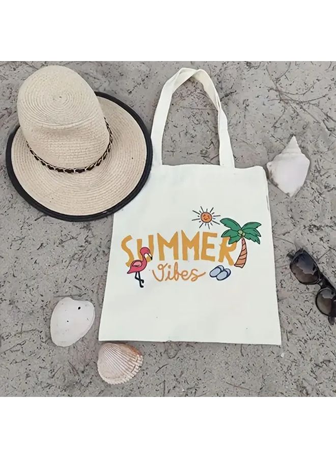Sublimation Blank Canvas Tote Bags DIY Decoration 1 Pack - Image 1