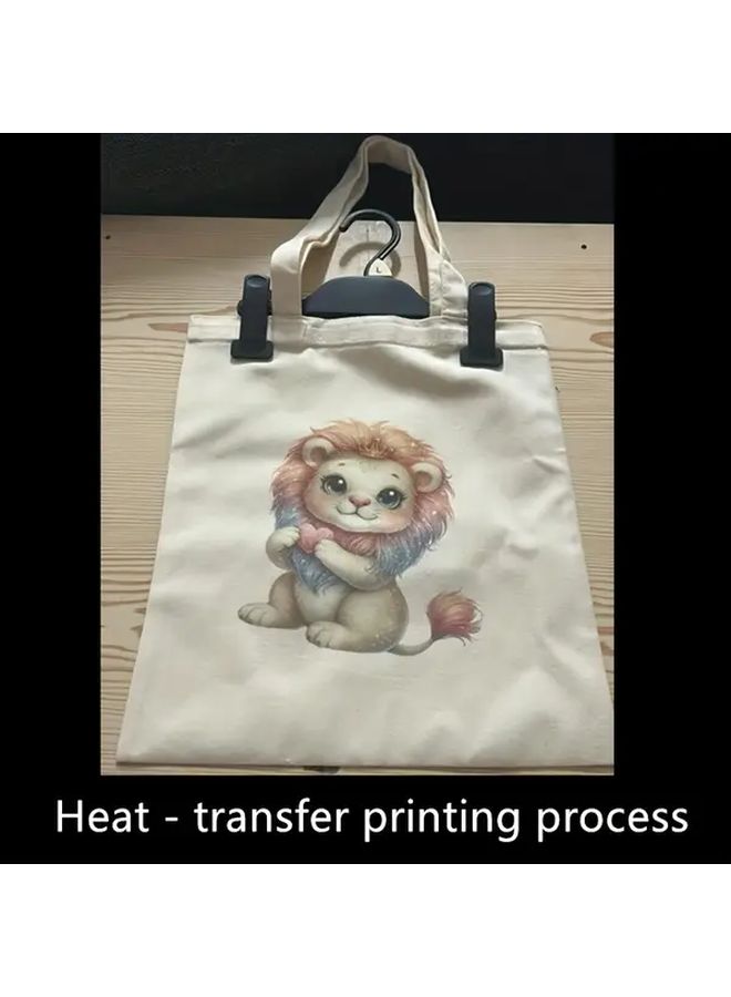 Sublimation Blank Canvas Tote Bags DIY Decoration 1 Pack - Image 2