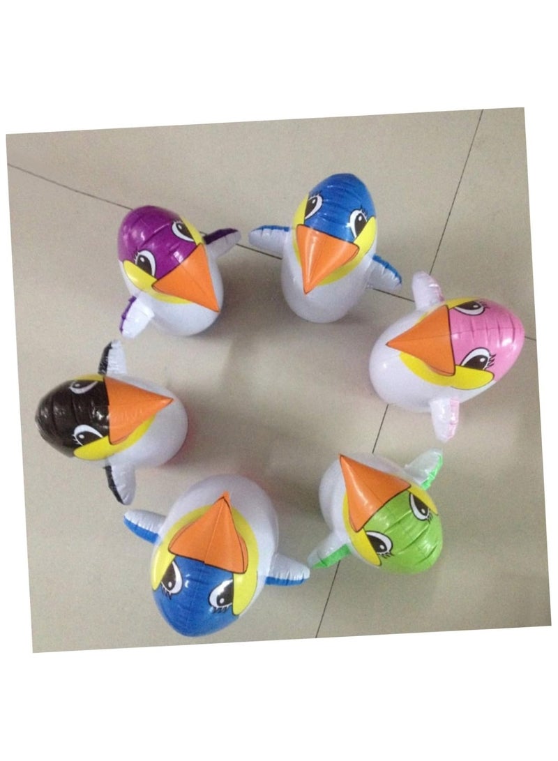 هويتك لعبة ملاكمة على شكل حيوان كرتوني على شكل بطريق قابل للنفخ بحجم متوسط ​​45 سم مع مضخة قدم - Image 2