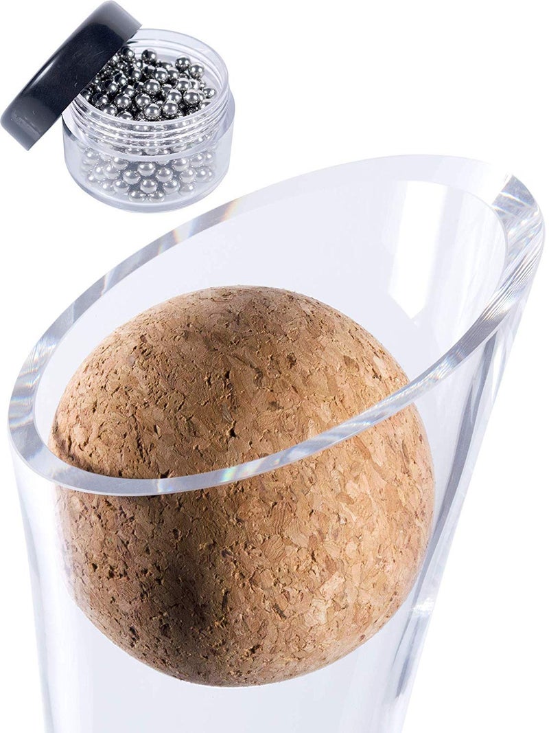 Plaisir de la Cave Wine Decanter Cork Stopper  Stainless Steel Cleaning Beads Accessories  - Image 1
