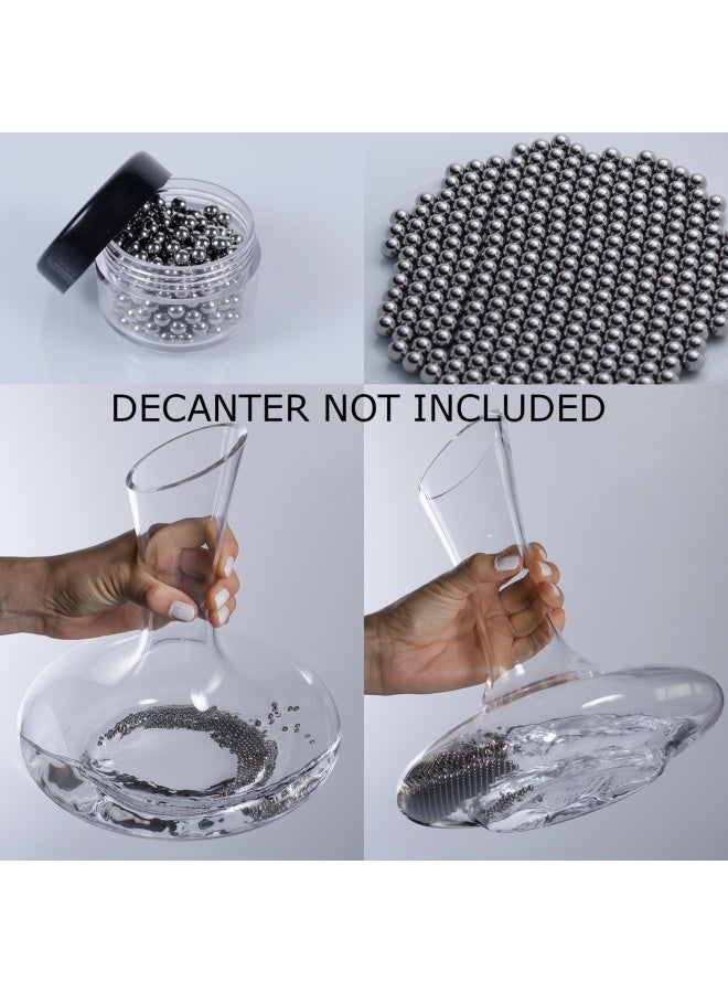 Plaisir de la Cave Wine Decanter Cork Stopper  Stainless Steel Cleaning Beads Accessories  - Image 3