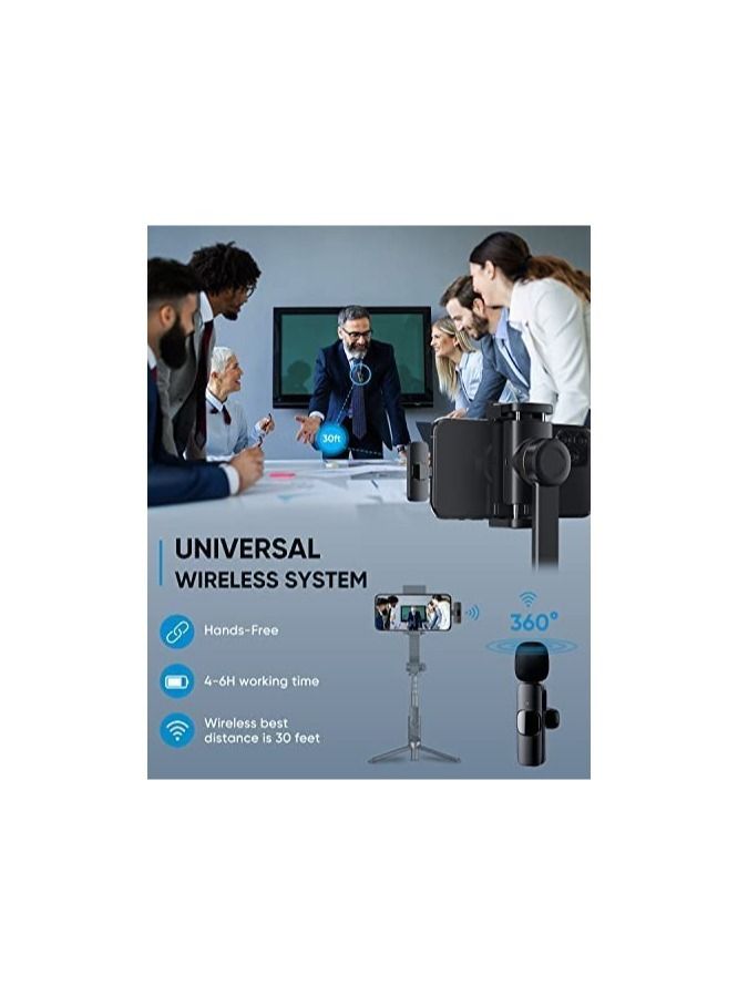 ELTRAZONE 2 PCS Professional Wireless Lavalier Microphone for iPhone iPad only, Cordless Bluetooth Lapel Microphone for YouTube/Facebook Live Stream - Image 3