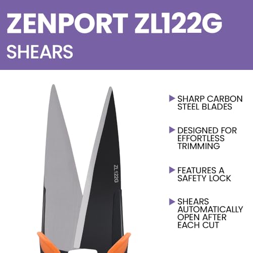 Zenport زينبورت ZL122G مقص بصل/غنم ثقيل، تصميم مريح، شفرة من الفولاذ الكربوني بطول 6.5 بوصة، بطول 13 بوصة - Image 4