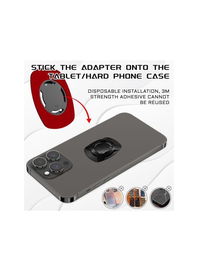 Green Tiger Bike Phone Mount, 360° Rotation Handlebar Holder for Motorcycles, Electric Bikes, Bicycles, Shock-Absorbing GPS Bracket for 4.7-7.2 Inch Smartphones (Blue) - Image 3