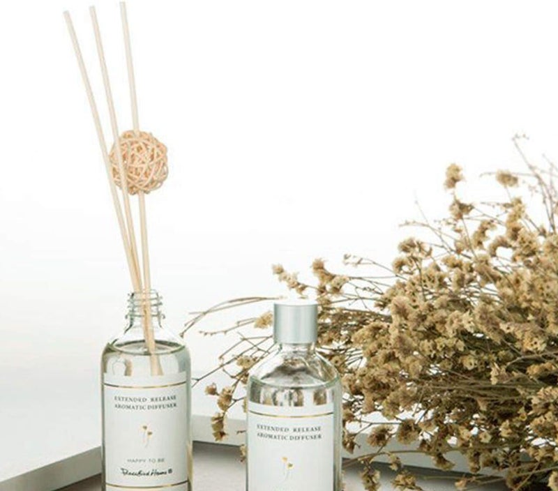 Bluecell 18 Pieces White Rattan Reed Fragrance Diffuser and Flower Replacement Refill Natural Rattan Wood Stick for Aromatherapy (Style 1) - Image 2